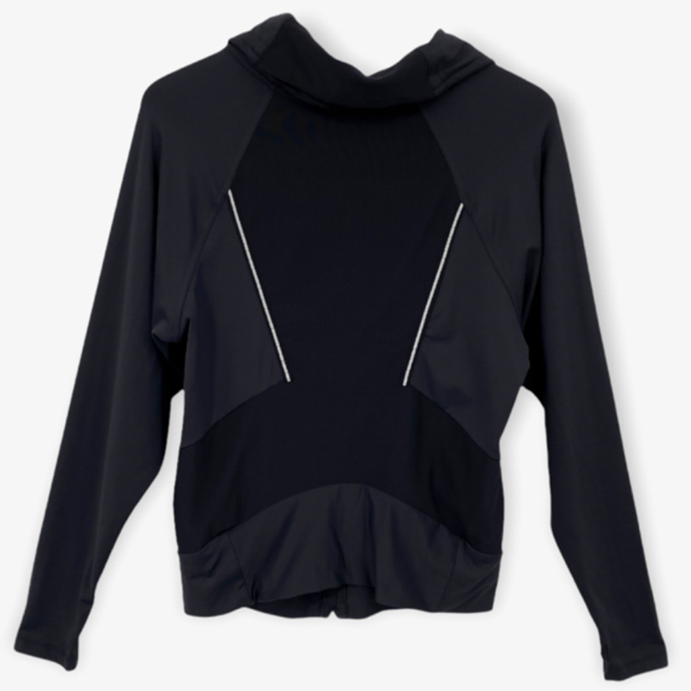 Splits59 Fifty Nine Black Full Zip Jacket With Thumbholes Stretch Size Medium - Picture 4 of 10